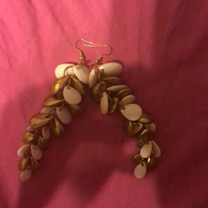 Pink and gold Charlotte Russe earrings